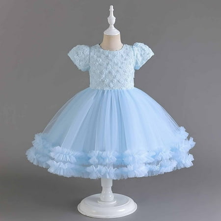 

Summer Savings Clearance! Edvintorg Party Dress For Kids Girl 2-10 Years Children s Sleeveless Embroidery Mesh Gauze Dresses Princess Dress For Kids Girl 2023