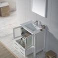 thumbnail image 4 of 30" Freestanding Bathroom Vanity & Ceramic Sink & Mirror - Glossy White, 4 of 7