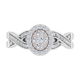 thumbnail image 3 of 1/2 Carat Diamond Engagement Ring in 10K White Gold & Rose Gold (Ring Size 7.25) (I1-I2 Clarity), 3 of 4