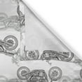 thumbnail image 4 of Ambesonne Motorcycle Valance Pack of 2, Details in Grayscale, 42"X12", Grey White Black, 4 of 5