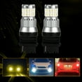 thumbnail image 3 of 2 piezas luces de freno traseras parpadeantes Zulema Bombillas de repuesto Blanco 3157 Bombillas de faros de coche, 3 of 7