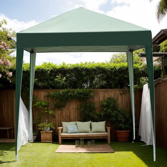 2x2m Green Right-Angle Folding Tent, Waterproof Sun Shelter