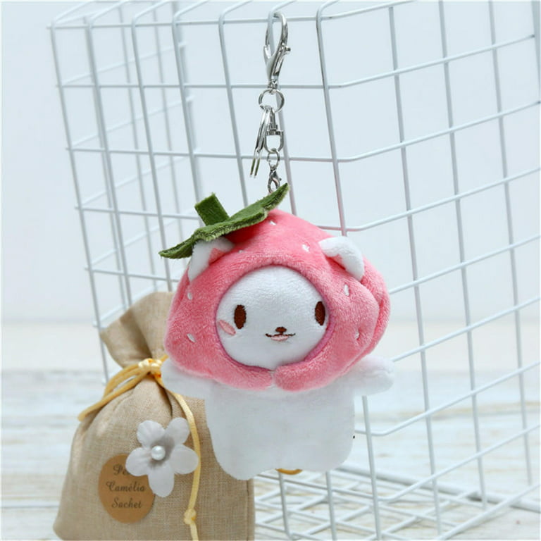 Zhuyue Cute Snapper Head Set Keychain Cat Plush Action Figure Key Chain Doll Pendant Bag Accessories Baby Keyring Accessories Bulk, Infant Girl's