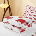 thumbnail image 5 of Erosebridal Fire Truck Zipper Twin Comforter Sets with Fitted Sheet and 2 Pillowcases, Firefighter Zipper Bedding Set, Blue Night, 5 of 7
