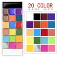 thumbnail image 4 of Pintura facial de 20 colores, kit de paleta de pintura corporal para adultos/profesionales, arte de pintura de tatuajes, fiesta de Halloween, 4 of 4