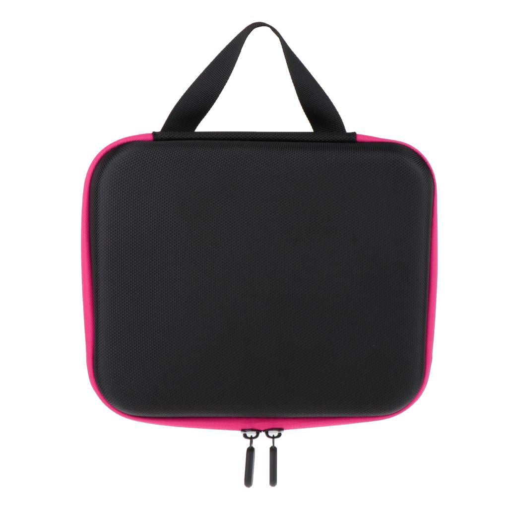 EHJRE Essential Oil Storage Case Traveling Carrying Oil Holder Hold 5-15 Ml 30Bottles - Pink