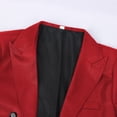 thumbnail image 3 of Zpzdpjkx Mens Color-Blocked Tailcoat Trendy Lapel Long Stage Show Long Sleeve Outerwear for Magician Performance Party Formal Coat, 3 of 7