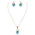 thumbnail image 1 of Fiudx Conjunto de Tres Piezas de Pendientes y Collar de Moda para Novia, 1 of 2