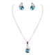 thumbnail image 1 of onlyliua Liquidación de Rebajas de Hoy Conjunto de Tres Piezas de Collar y Pendientes de Moda para Novia, 1 of 1