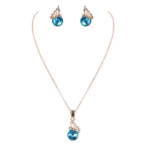 onlyliua Liquidación de Rebajas de Hoy Conjunto de Tres Piezas de Collar y Pendientes de Moda para Novia