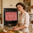thumbnail image 7 of 23.62" x 17.72" Oven Drawer Cover, Rustic Plaid Oven Skirt, Farmhouse Kitchen Decorative Oven Handle Curtain (Colour as Pictured), 7 of 7