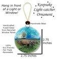 thumbnail image 2 of Ruth's Ethical Goods Covered Wagon Christmas Tree Ornament - Art Glass Light Catcher, 2 of 7