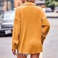 thumbnail image 4 of Edvintorg Women's Shirt Casual Shacket Boyfriend Shirt Jackets Fashion Pocket Button Down Blouse Loose Fit Long Sleeve Tops, 4 of 7