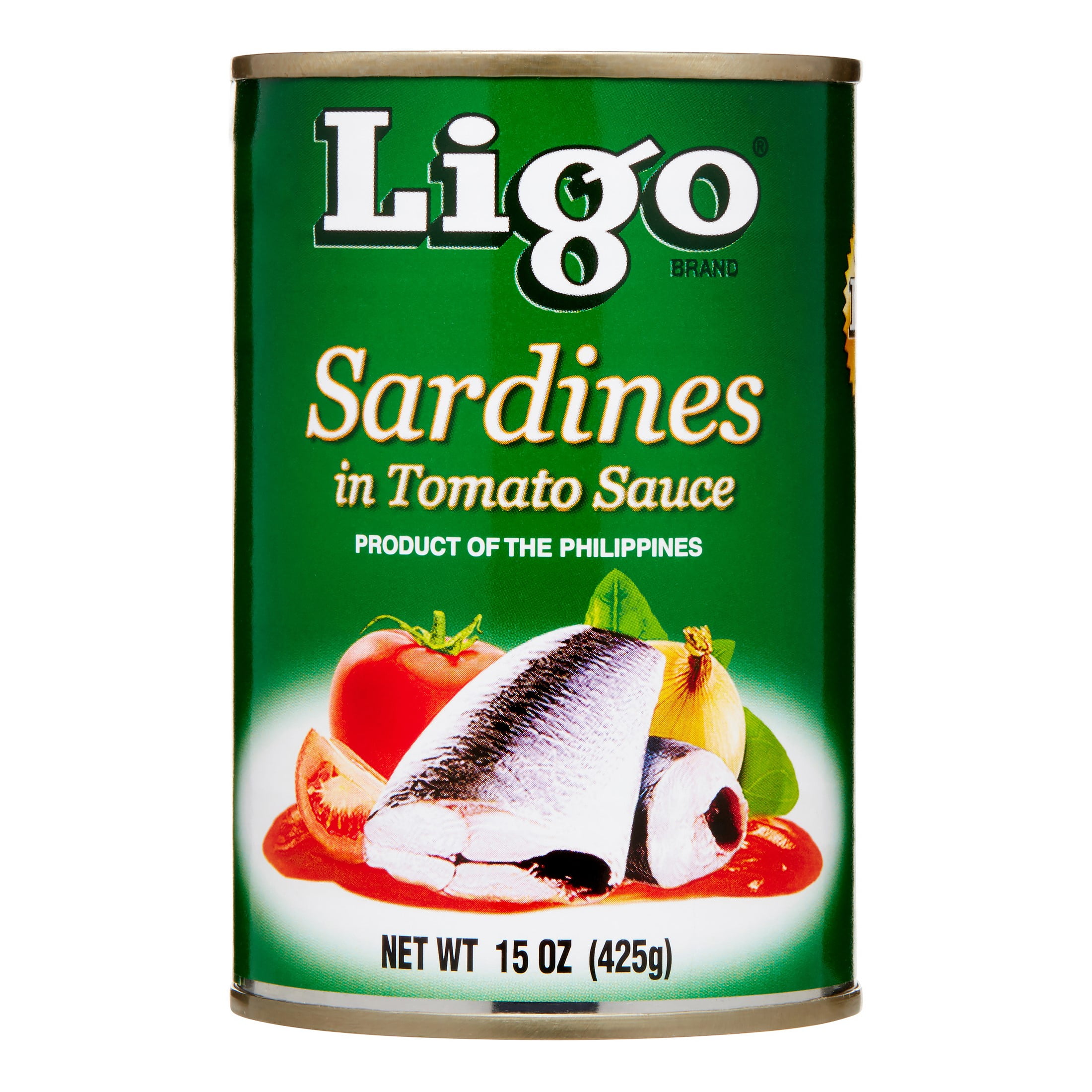 Ligo GreenSardines In Tomato Sauce (Large), 15 Ounce