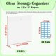 thumbnail image 3 of 15PCS 12.6x12 Inch Scrapbook Paper Storage Organizer Self-Stick Plastic Paper Storage Clear Craft Organizers, 3 of 5