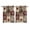 Red Brown, variant on Texas Star Vintage Kitchen Curtains Short 54 Inch Length, Western Cowboy Country Wooden Grommet Top Bedroom Living Room Curtains, Light Filtering Cafe Curtain Drapes 2 Panels Set 84''x54''