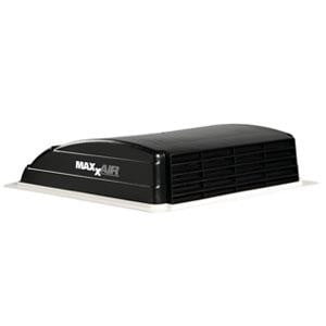 MaxxAir Ventilation Solutions Roof Vent 00-03851 MAXXAIR Mini Vent Deluxe; Powered Opening; For 14 Inch x 14 Inch Opening; With Single Speed 12 Volt Fan; Black; 6 Inch Fan Diameter