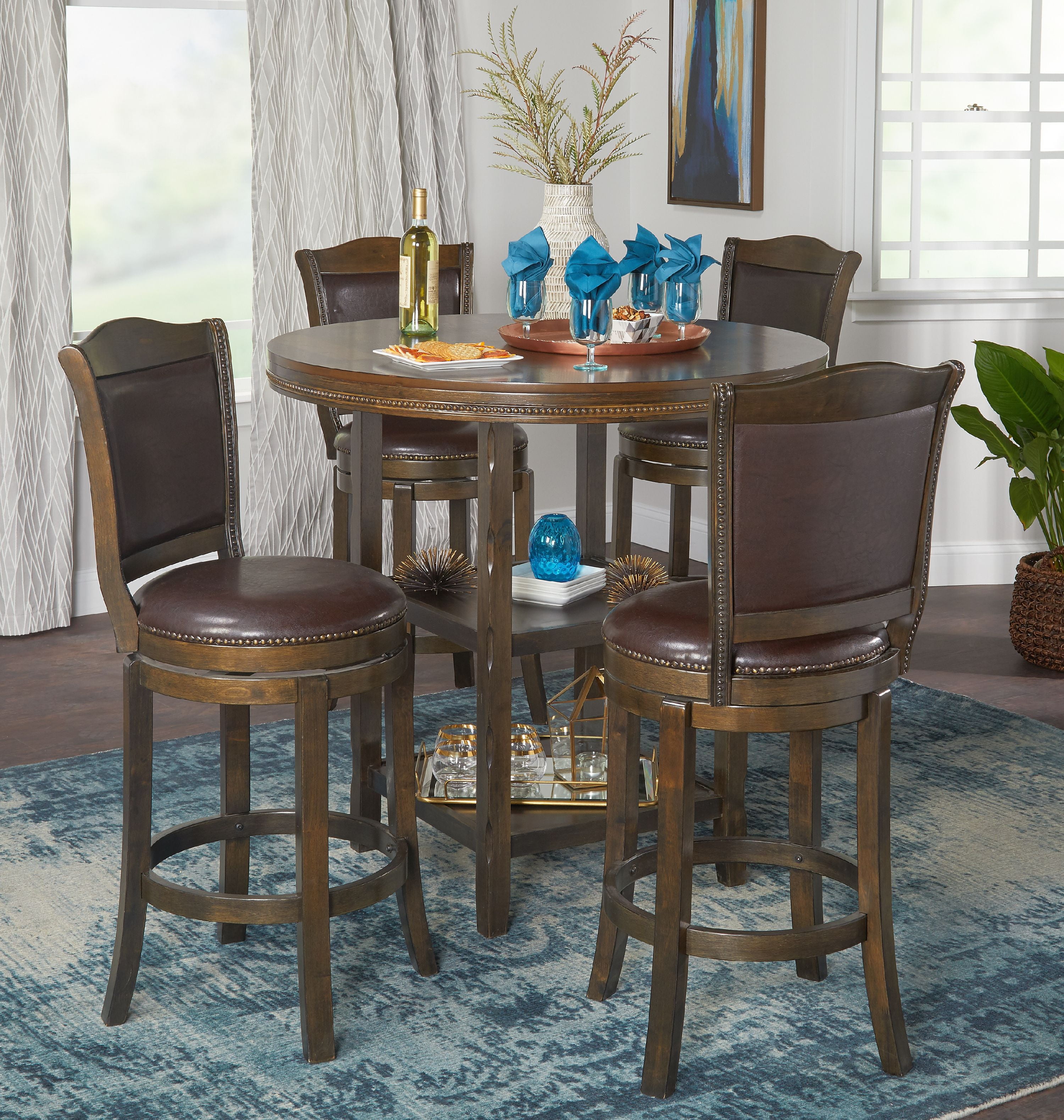 Adam Barstools 30", Set of 2, Brown