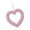 Pink, variant on BLESIYA Heart Wreath Valentine's Day Decor Love Garland for Indoor Outdoor Proposals Pink