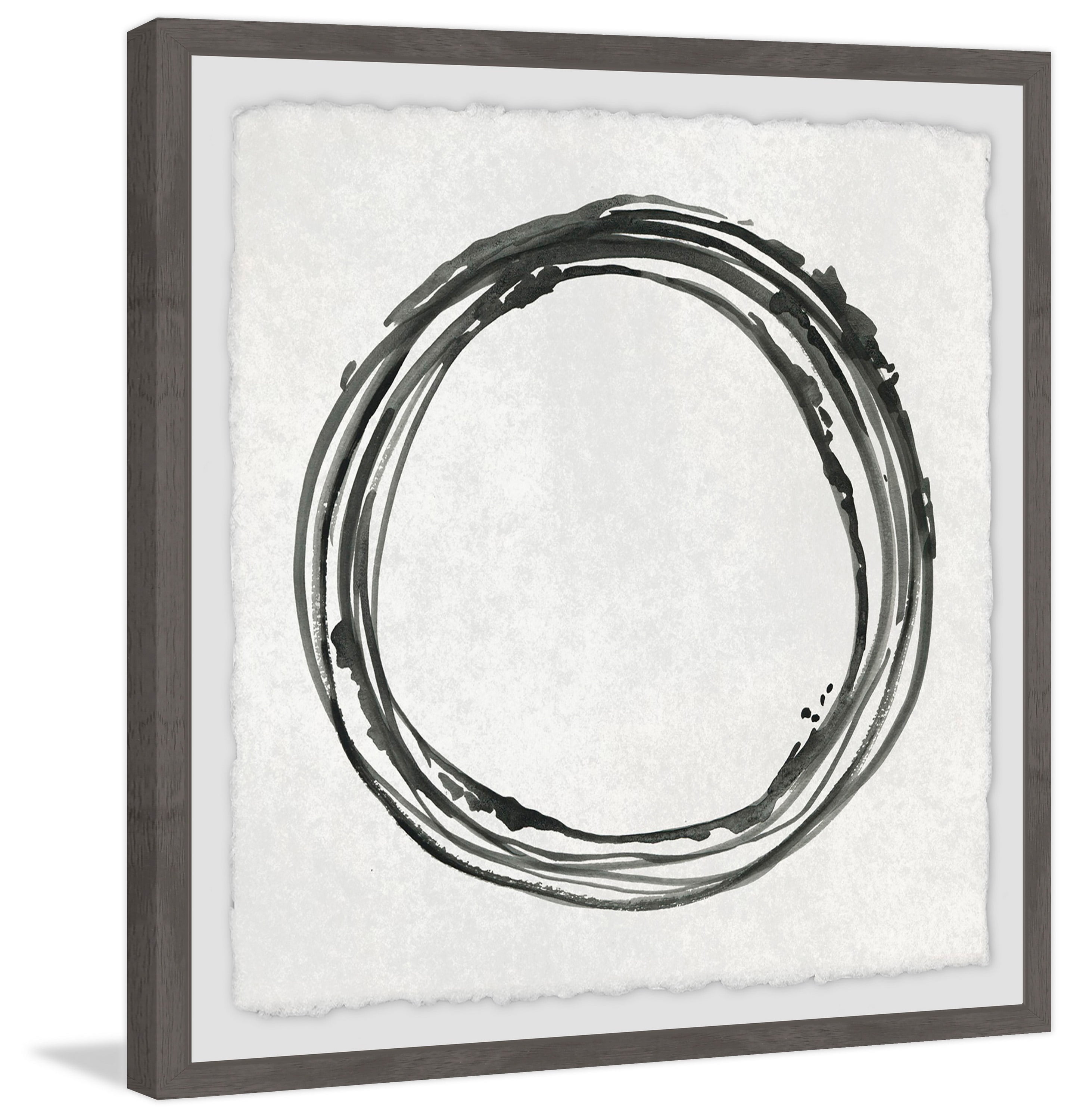 Marmont Hill Grey Infinity Framed Wall Art, 12" x 12"