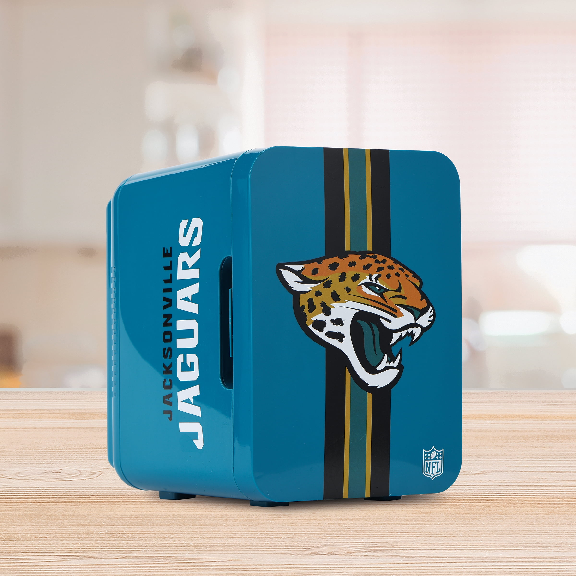 NFL Jacksonville Jaguars Mini Fridge, Teal, 4L, 6 Cans - Walmart.com