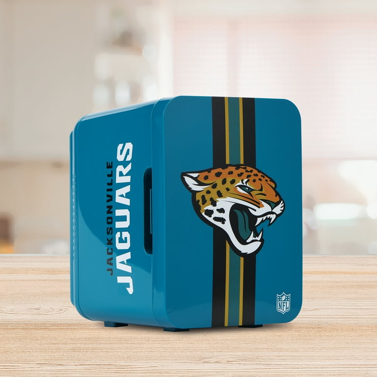 NFL Jacksonville Jaguars Mini Fridge, Teal, 4L, 6 Cans - Walmart.com