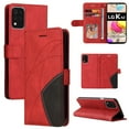 thumbnail image 1 of Case for LG K42/K52/K62 Leather Wallet Book Flip Folio Stand View Cover - Red, 1 of 5