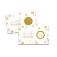 thumbnail image 7 of Pink and Gold Scratch Off Game Cards for Bridal Showers, Baby Showers, Graduation, or Retirement, 28 Pack - Paper Clever Party, 7 of 7