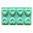 thumbnail image 2 of Heart Shaped Silicone Molds Nonstick Heart Chocolate Muffin Molds for Christmas Valentine's Day Candy, Brownies, Tartlets, Soaps, Pudding, Dessert Baking(Medium,8 Holes,Red/Pink/Blue), 2 of 9