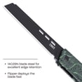 thumbnail image 2 of CRKT Zephyr Everyday Carry Folding Knife with Liner Lock: 14C28N Steel Plain Edge Blade, Black & Green G10 Handle, 3850G, 2 of 6