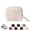 white, variant on Jewelry Zippered Pocket Case Travel Jewelry Bag Portable Organizer, Small Jewelries Pouch Bags with Zipper (pink)