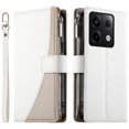 thumbnail image 1 of Funda cartera GANGXUN para Xiaomi Poco X6 5G , cuero PU con tarjetero, cremallera, correa de mano, soporte y protección 1215°, 1 of 6