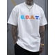 thumbnail image 1 of Goat Creative Print T-Shirt - Relaxed Fit, Unique Novelty Design, Short Sleeves, Soft Fabric, Stylish Crew Neck - Ideal for Mens Fashion, Summer and Spring Seasons, Everyday Casual Wear Tee For Adult, 1 of 6