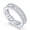D-Baguette Cut, variant on Wedding Band for Women Half Eternity Ring 925 Sterling Silver 5A Cubic Zirconia Stacking Ring Size 7