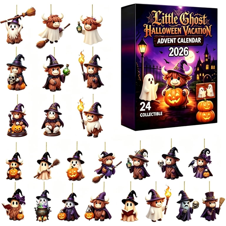 2026 Halloween Countdown Calendar, Advent Surprise Box, Spooky