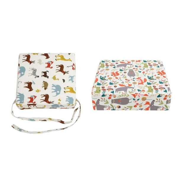 Cojín del asiento,Cojín para silla de comedor de bebé extraíble,Cojín para asiento de trona para niños Cojín para aumentar la silla,Cojín para trona desmontable con correa,Cojín de