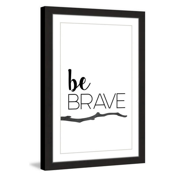 Marmont Hill "Be Brave" by Diana Alcala Framed Painting Print