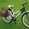thumbnail image 2 of Waterproof Double Pannier Cargo Rear Seat for Motorcycles Cycling Khaki, 2 of 8