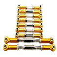 thumbnail image 1 of ZheElen 9pcs Wheelbase Steering Link Rod Set For WLtoys 1/10 K949 RC Car Accessories Golden, 1 of 1