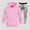 Pink, variant on Dianli Gifts Sweats for Men Men’s Casual Hoodie Outfit Solid Color Long Sleeve Hooded Sweatshirt with Matching Pants Comfortable Two-Piece Set for Daily Wear Sports or Outdoor Leisure Christmas Gift