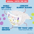 thumbnail image 6 of (2 pack) Huggies Little Movers, Little Monsters Edition Baby Diapers, Size 5, 50 Count, 6 of 12