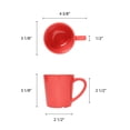 thumbnail image 2 of Excellante Color Orange melamine dinnerware collection 3.125 inch mug/cup - 7 oz, comes in dozen, 2 of 2