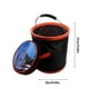 thumbnail image 3 of Cubo de lavado de coche plegable portátil | Cubo de agua plegable de 12 L con asa | Tela resistente de 2000 D para acampar, pescar y viajar | Diseño compacto, 3 of 6