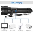 thumbnail image 4 of LED Torch USB Rechargeable Flashlight Adjustable Focus Searchlight With 1500mAh Battery Waterproof With 5 Lighting Modes For Camping Fishing, 4 of 8