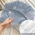 thumbnail image 4 of Full Size Fitted Sheet Set - Cartoon Universe 3 Piece Bedding Sets 16" Deep Pocket Fitted Sheet with 2 Pillowcases, Retro Blue Outer Space Moon Rocket Brushed Microfiber Hotel Luxury Bed Sheets, 4 of 9