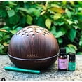 thumbnail image 2 of Hanu Essential Oil Diffuser, 300ml Oil Diffuser with 4 Timer, Aromatherapy Diffuser, Cool Mist Air Humidifier, 2 of 2