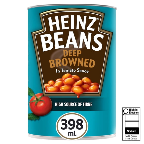 Heinz Deep-Browned Beans with Tomato Sauce, 398 mL Can
