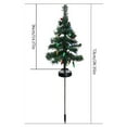 thumbnail image 3 of Solar Christmas Tree Outdoor Christmas Decorations, 28.34 in Solar Christmas Tree Garden Stake Lights, Waterproof Solar Christmas Lights for Yard Front Porch Pathway Grave Cemetery Decor, 3 of 8