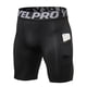thumbnail image 5 of Bermudas 4 paquetes de pantalones cortos de compresión para hombres, ropa interior de entrenamiento activo con bolsillo YEL PRO  Bermudas, 5 of 5