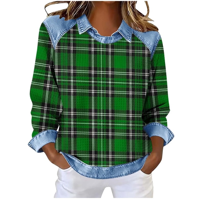 Camiseta de manga corta de cuello redondo casual de la mujer de verano, girar cuello abajo para la primavera